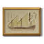 Toile encadrée de qualité supérieure Antique Ship Plan VI - prête à être accrochée