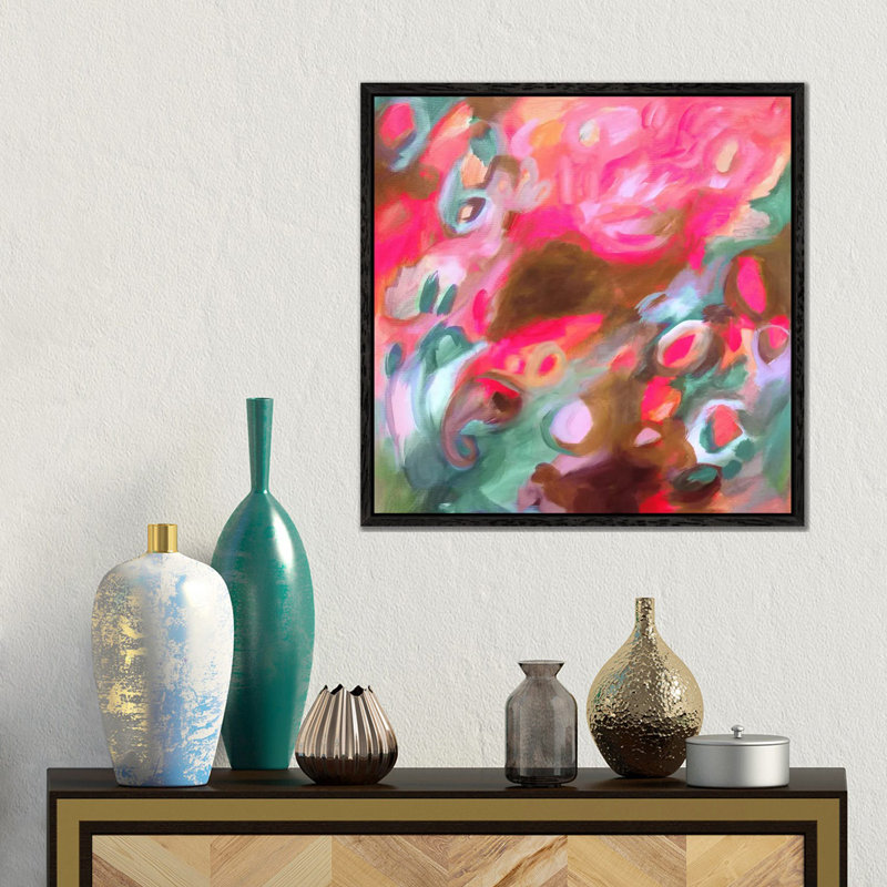 Sweetness 1 Piece Wall Art on Canvas, 45.72 cm H x 45.72 cm W, Black Framed