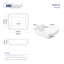 Salerno 500mm x 390mm White Rectangular Ceramic Countertop Basin Bathroom Sink
