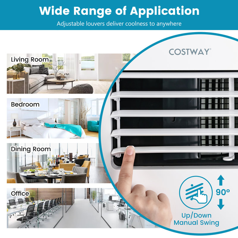 Costway 8000 BTU Portable Air Conditioner for 250 Square Feet with