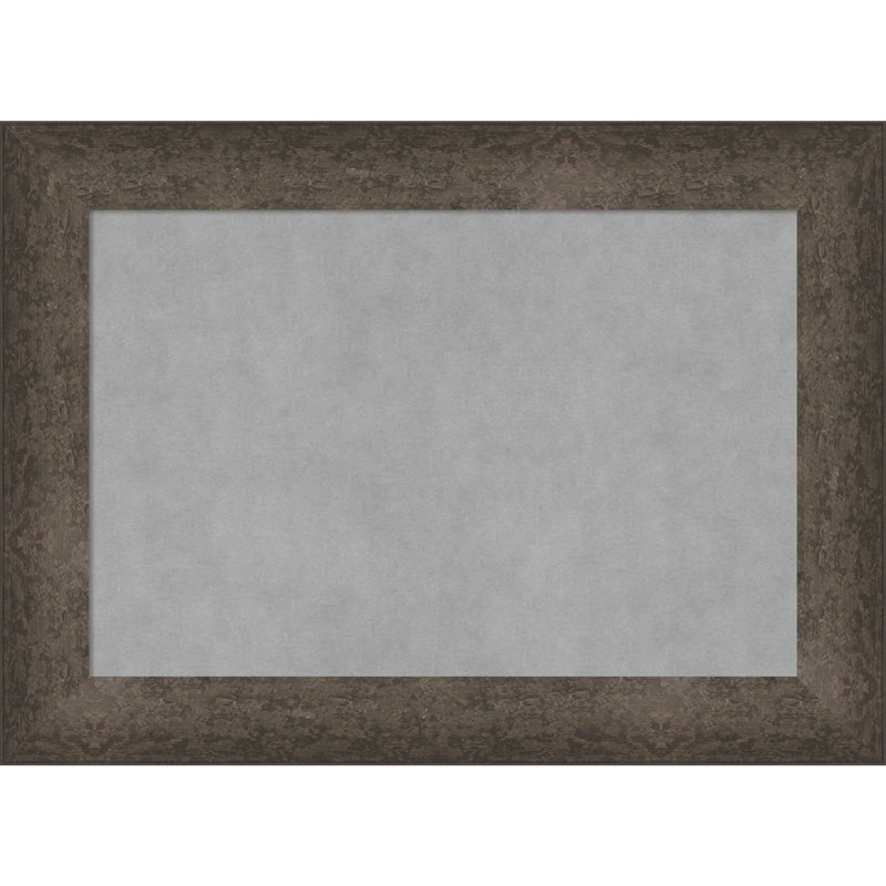 Tableau magnétique encadré bronze tacheté clair, H 21 po x l 29 po