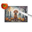 Vizsla Spooky Halloween Glass Cutting Board Large