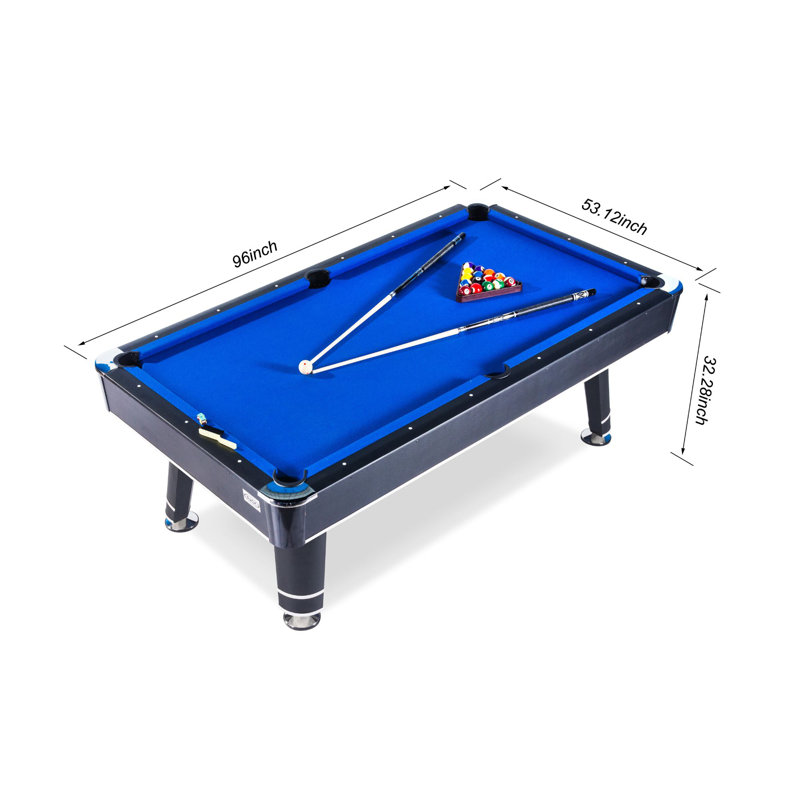 RACK Orion 8-Foot Billiard/Pool Table, Blue