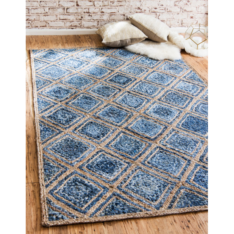 Gleason Cotton Geometric Indoor Rug, Rectangle 4'1" x 6'1"