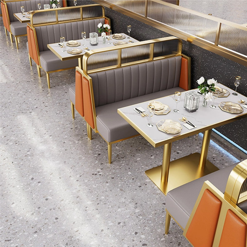 Banc rembourré en similicuir Light Luxury