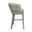 Tarah Acacia Wood, Aluminum, Rope, Fabric Outdoor 28'' Bar Stool with Cushion-1891358843-1891358842