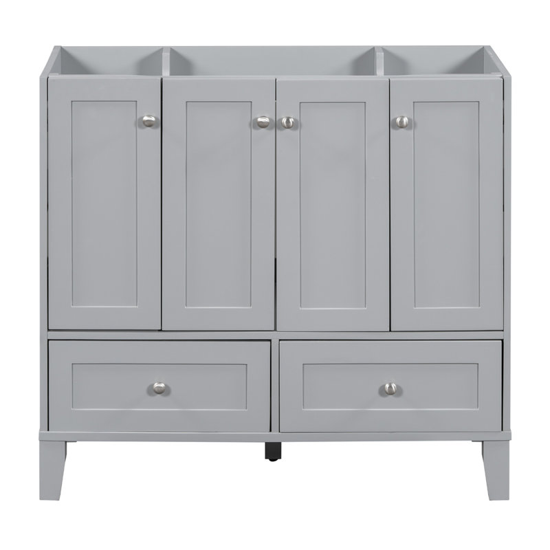 Meuble-lavabo 36 po sans comptoir, Gris