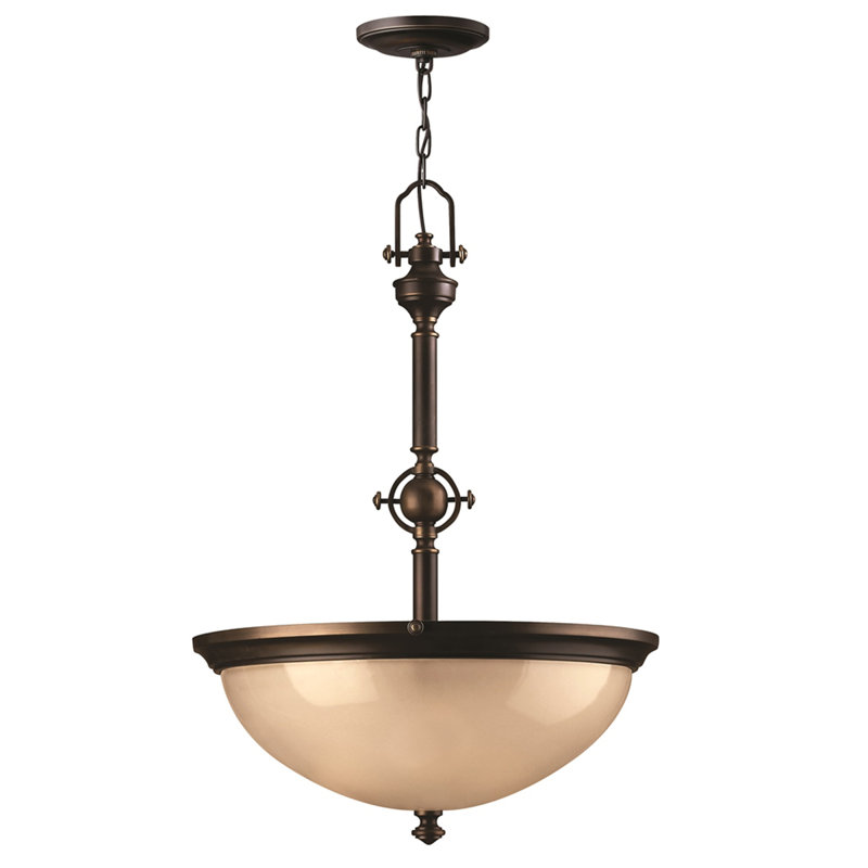Renfrow 3 - Light Olde Bronze Bowl Pendant