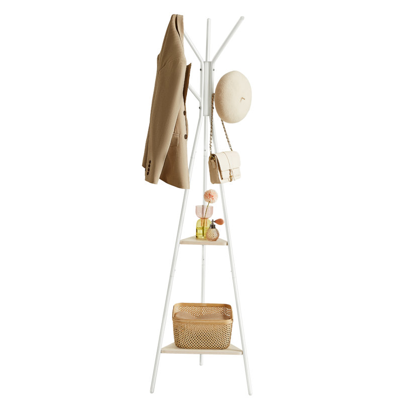 Abingd Freestanding 2 - Hook Coat Rack, Natural Beige