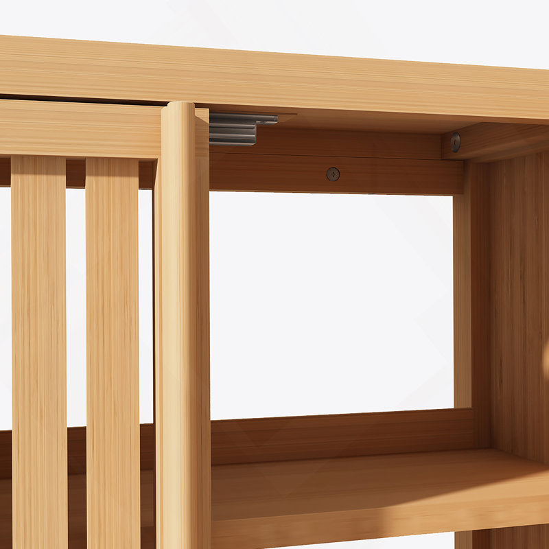 Bathroom Cabinet Wall Mounted  Bamboo Toilet Storage Box