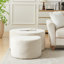 Ensemble de 2 tables basses emboîtables, tables d'appoint rembourrées pour le salon, table d'appoint avec repose-pieds en mousse moderne, sans assemblage-931559214