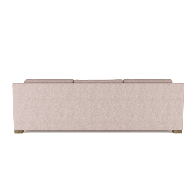 Mercer Track-Arm Sofa, Weathered, 33.5" H x 108" W x 39" D, Plush Velvet Blush