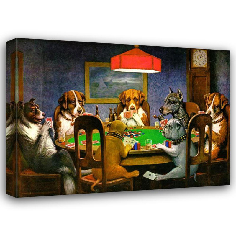 Un ami qui a besoin de chiens jouant au poker, H 18 po x l 24 po