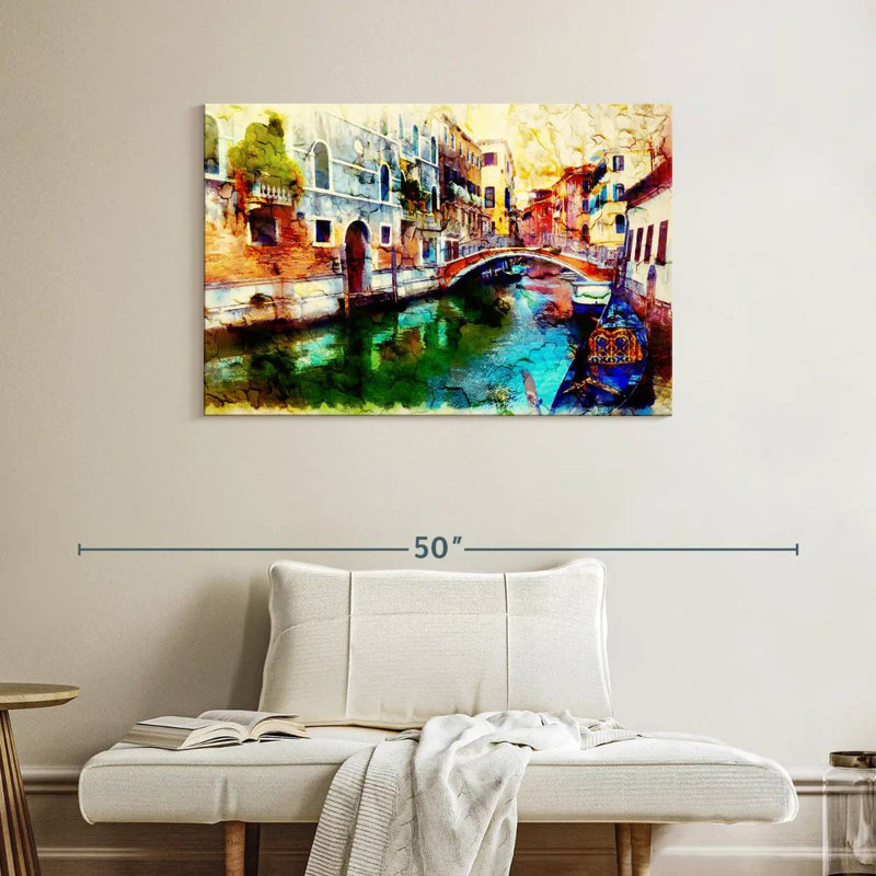 Hannes Memories Of Venice, H 26 po x l 39 po