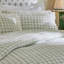 Painted Gingham Lace Reversible Cotton Duvet Cover Set-134836060-134836056