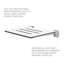 Banc de douche pliable SlimLine