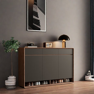 Simple armoire à chaussures en bois massif