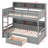 Jermarion Kids Twin Bunk Bed with Drawers-1401629569