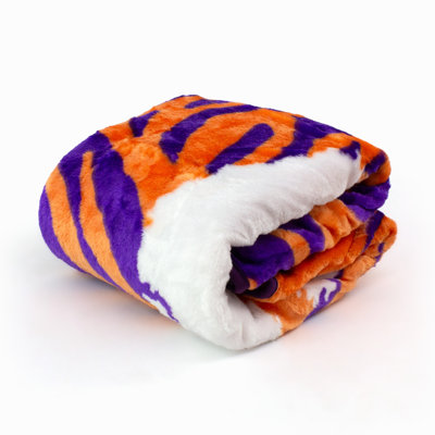 Clemson Knitted Throw Blanket