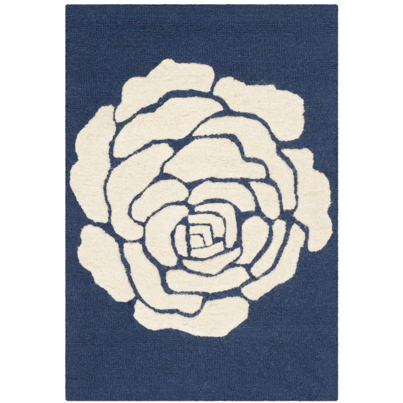 Tapis en laine touffeté à la main Cannen, Rectangle 2 pi x 3 pi