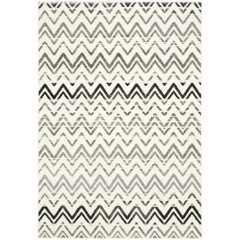 Savar Performance Chevron Rug, Rectangle 4' x 6'