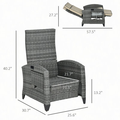 Méridienne inclinable, Fauteuil inclinable d'extérieur