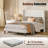 Modern Minimalist Bed Frame with Upholstered Vertical Channel Tufted Wingback Headboard-1525888521-1525974200