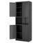 Armoire de rangement pour garde-manger High Steel avec grand comptoir, tablettes réglables et crochets-129598153