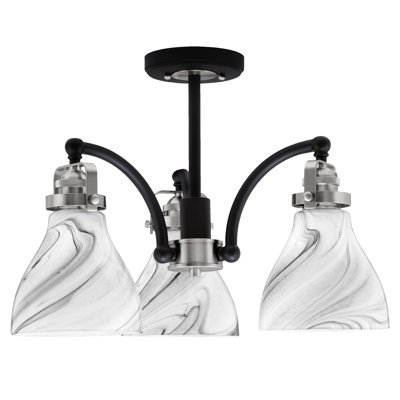 Easton 3 Light Semi-Flush With 6.25"