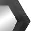 Miroir hexagonal 18,5 po x 18,5 po avec cadre en bois massif, miroir et cadre de salle de bain, 18,5 po x 18,5 po-7645038