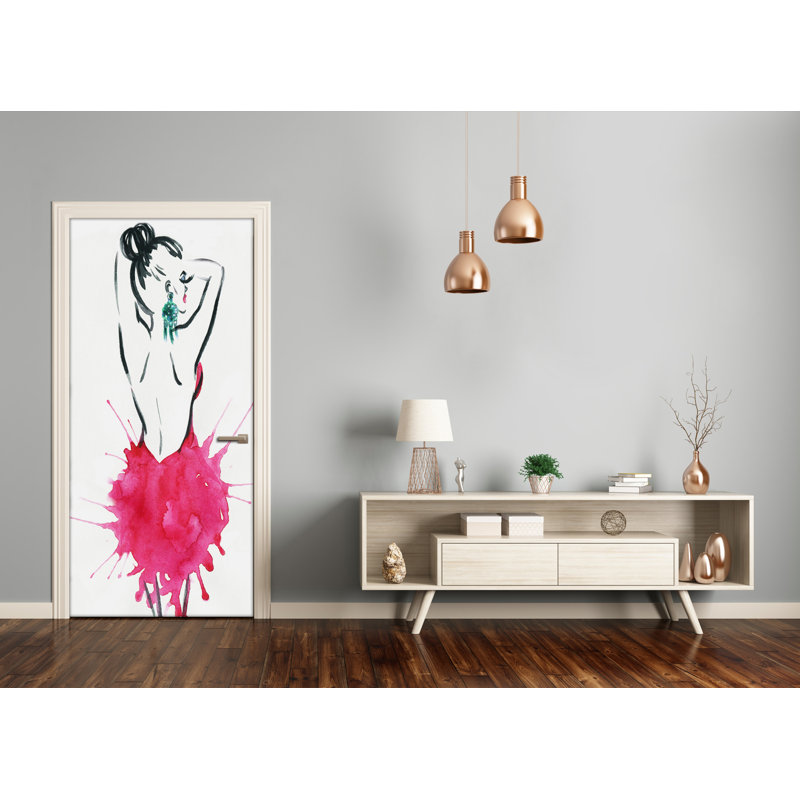 Fashion Illustration Door Decal