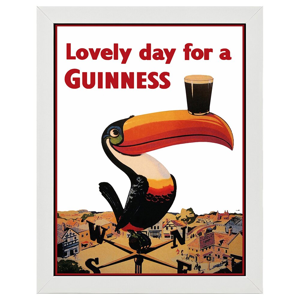 Leinwandbild Vintage Werbeplakat Lovely Day For A Guinness