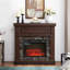 Foyer électrique avec manteau de cheminée, cadre de cheminée avec insert de foyer de 23 po, flamme réglable, télécommande, l 41,34 po x P 14 po x H 40 po-456799086