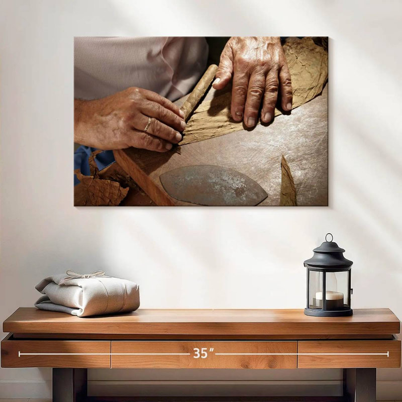 Cigar Making, 16" H x 24" W