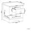 Echols 48cm W Manufactured Wood Bedside Table