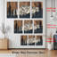 Paysage de montagne avec pin, art mural tendu sur toile, impression de texture de bois rustique (ensemble de 3)-1921786636