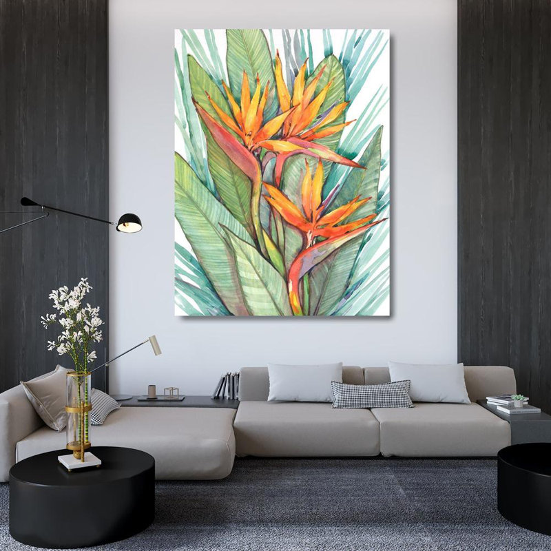 «Bayou Breeze», art sur toile tendue par Tim, «Tropical Botanical Paradise II», H 47 po x l 36 po