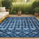 Tapis bleu marine intérieur / extérieur Adalbern