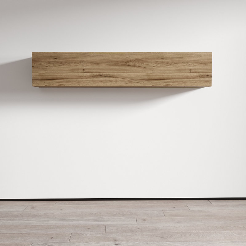 Balroop 2 Piece Floating Shelf, Oak
