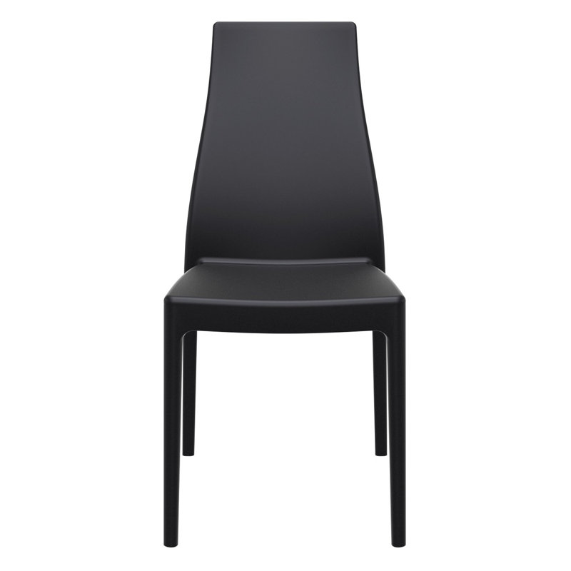 Mckenna 18.5'' H Stacking Side Chair, Black