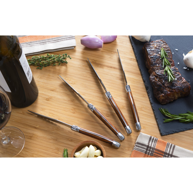 Laguiole Steak Knife Set, Wood Grain 