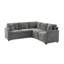 Canapé modulaire Canapé-lit modulaire en L de 81,9 po avec canapé-lit et compartiment de rangement dissimulé-1158509783