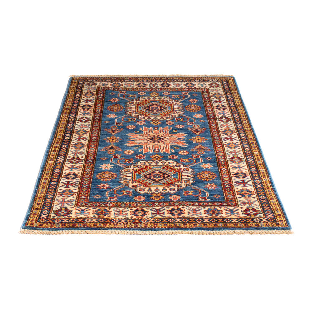 BohoLiving Ziegler Teppich - Brydin - 157 x 102 cm - blau