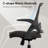 Hbada Game Chairs With Flip-Up Armrests And Saddle Cushion, Ergonomic Game Chairs With S-Shaped Backrest, Swivel, Mesh-667107316
