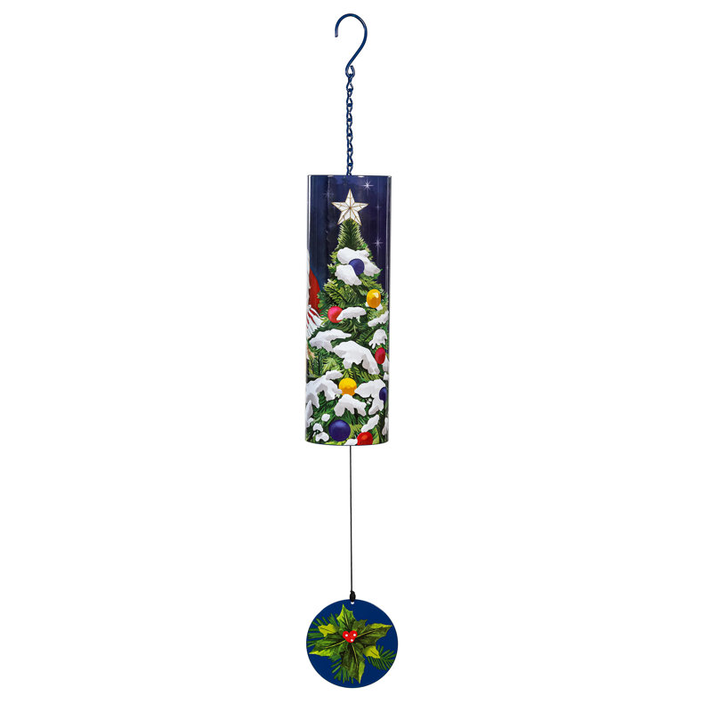 Carillon de père Noël cylindrique, H 36 po