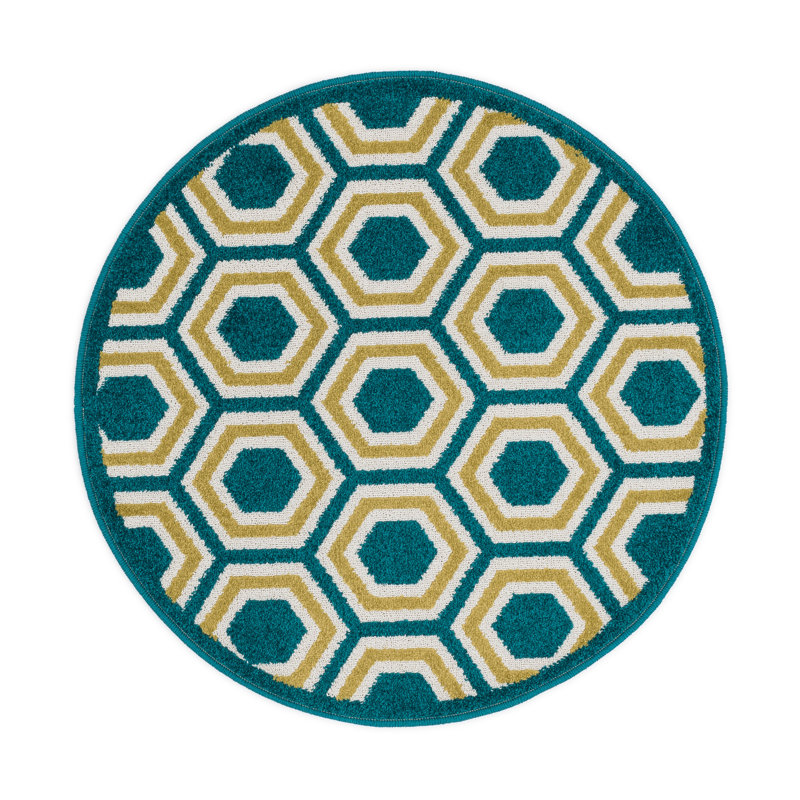 Laudenslager Geometric Indoor Rug, Round 3'