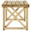 Columbia Rectangular Pine Solid Wood Outdoor Dining Table - 160 cm W 79 cm D