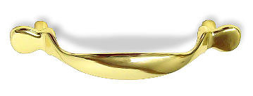 (5 Pack) Square Ends Pull Polished Brass