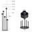 2Pcs 39.4'' Tall Candelabra With Acrylic Lampshade For Birthday Party Home Decoration-402207069