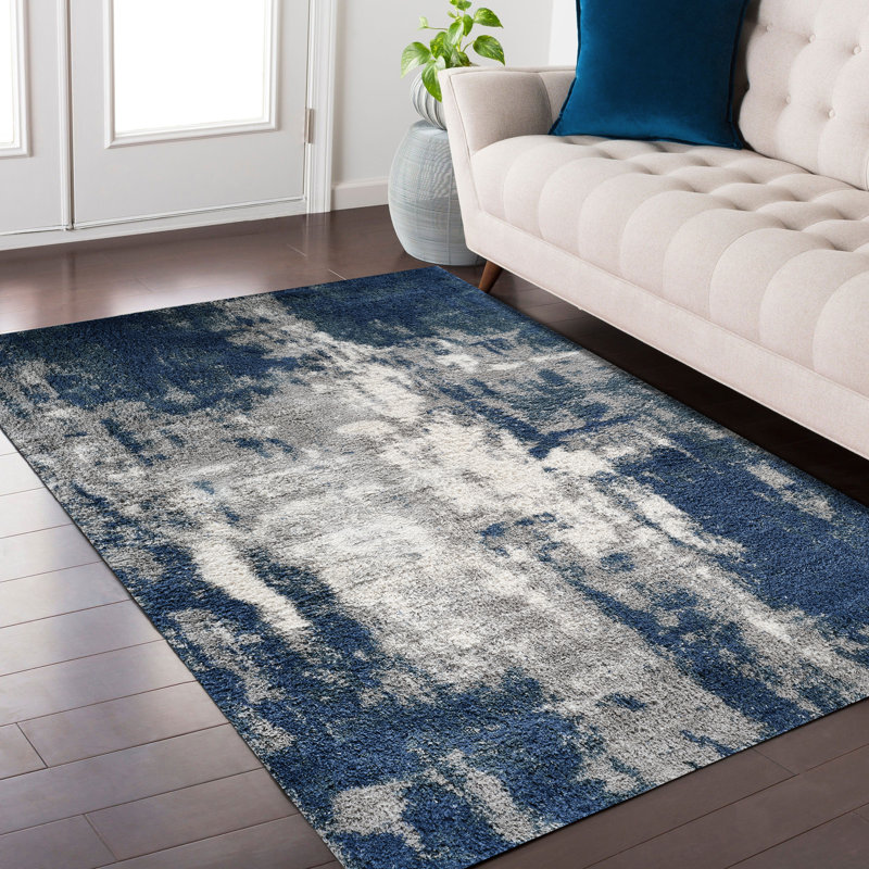 Arlillian Performance Abstract Indoor Rug, Rectangle 7'10" x 10'